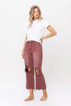 Load image into Gallery viewer, 90's Vintage High Rise Crop Flare Jeans