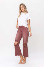 Load image into Gallery viewer, 90's Vintage High Rise Crop Flare Jeans