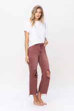 Load image into Gallery viewer, 90's Vintage High Rise Crop Flare Jeans