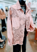 Load image into Gallery viewer, Raw Hem Button Down Jacket with Pockets