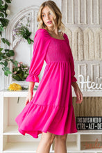 Load image into Gallery viewer, Reborn J Smocked Ruffle Hem Dress