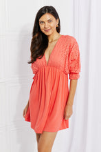 Load image into Gallery viewer, Everyday Dreams Eyelet Contrast Dress