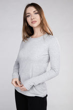 Load image into Gallery viewer, Cotton Crew Neck Long Sleeve T-Shirt