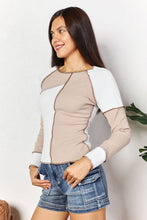 Load image into Gallery viewer, Color Block Exposed Sean Long Sleeve Top