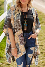 Load image into Gallery viewer, Leopard Patchwork Open Front Cardigan