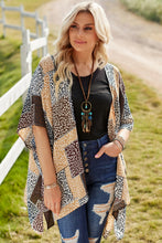 Load image into Gallery viewer, Leopard Patchwork Open Front Cardigan