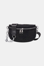 Load image into Gallery viewer, Rhinestone PU Leather Crossbody Bag