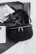 Load image into Gallery viewer, Rhinestone PU Leather Crossbody Bag