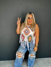 Load image into Gallery viewer, Gypsy Summer Crochet Top