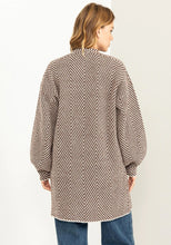 Load image into Gallery viewer, Herringbone Sweater Cardigan