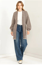 Load image into Gallery viewer, Herringbone Sweater Cardigan
