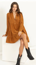 Load image into Gallery viewer, Tiered Corduroy Mini Dress