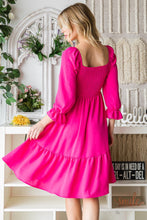 Load image into Gallery viewer, Reborn J Smocked Ruffle Hem Dress