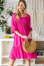 Load image into Gallery viewer, Reborn J Smocked Ruffle Hem Dress