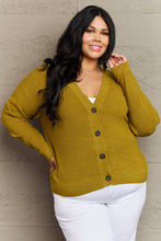 Load image into Gallery viewer, Kiss Me Tonight Full Size Button Down Cardigan in Chartreuse
