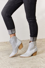 Load image into Gallery viewer, Rhinestone Ankle Cowboy Boots