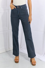 Load image into Gallery viewer, Judy Blue Cassidy High Waisted Tummy Control Striped Straight Jeans