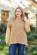 Load image into Gallery viewer, Leopard Star Striped Long Sleeve Top