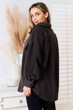 Load image into Gallery viewer, Cozy Girl Full Size Button Down Shacket