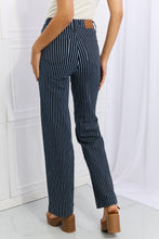 Load image into Gallery viewer, Judy Blue Cassidy High Waisted Tummy Control Striped Straight Jeans