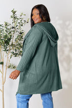 Load image into Gallery viewer, Ribbed Open Front Long Sleeve Cardigan