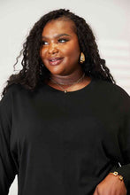 Load image into Gallery viewer, Seam Detail Round Neck Long Sleeve Top