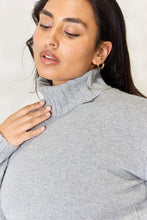 Load image into Gallery viewer, Turtleneck Long Sleeve Slit Sweater