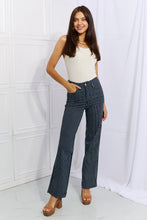 Load image into Gallery viewer, Judy Blue Cassidy High Waisted Tummy Control Striped Straight Jeans