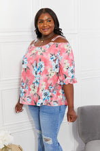 Load image into Gallery viewer, Fresh Take Floral Cold-Shoulder Top
