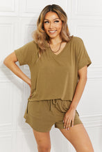 Load image into Gallery viewer, Morning Coffee V-Neck Top & Shorts Lounge Set