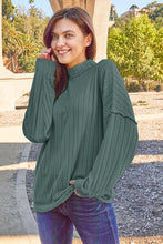 Load image into Gallery viewer, Ribbed Exposed Seam Mock Neck Knit Top