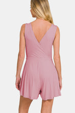 Load image into Gallery viewer, Surplice Neckline Sleeveless Romper