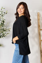 Load image into Gallery viewer, Round Neck High-Low Slit Knit Top