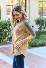 Load image into Gallery viewer, Full Size Leopard Star Contrast Top