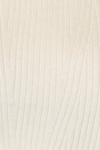 Load image into Gallery viewer, Cream Ribbed Bow Detail Long Sleeve Turtleneck Knit Top