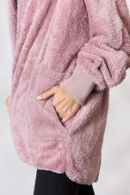 Load image into Gallery viewer, Faux Fur Open Front Hooded Jacket