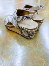 Load image into Gallery viewer, Carley by Corkys Taupe Snake