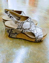 Load image into Gallery viewer, Carley by Corkys Taupe Snake