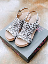 Load image into Gallery viewer, Carley By Corky's Silver Leopard Sandal Final Sales