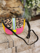 Load image into Gallery viewer, Leather and Hair on Hide Crossbody Bag Purse
