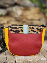 Load image into Gallery viewer, Leather and Hair on Hide Crossbody Bag Purse