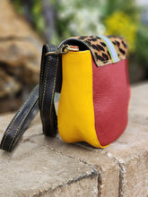Load image into Gallery viewer, Leather and Hair on Hide Crossbody Bag Purse