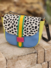 Load image into Gallery viewer, Leather and Hair on Hide Crossbody Bag Purse