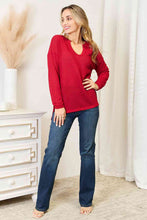 Load image into Gallery viewer, Red Full Size Wide Notch Relax Top