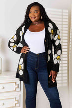 Load image into Gallery viewer, Floral Button Down Longline Cardigan