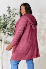 Load image into Gallery viewer, Ribbed Open Front Long Sleeve Cardigan