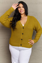 Load image into Gallery viewer, Kiss Me Tonight Full Size Button Down Cardigan in Chartreuse