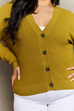 Load image into Gallery viewer, Kiss Me Tonight Full Size Button Down Cardigan in Chartreuse