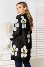 Load image into Gallery viewer, Floral Button Down Longline Cardigan