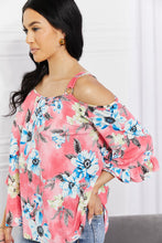 Load image into Gallery viewer, Fresh Take Floral Cold-Shoulder Top